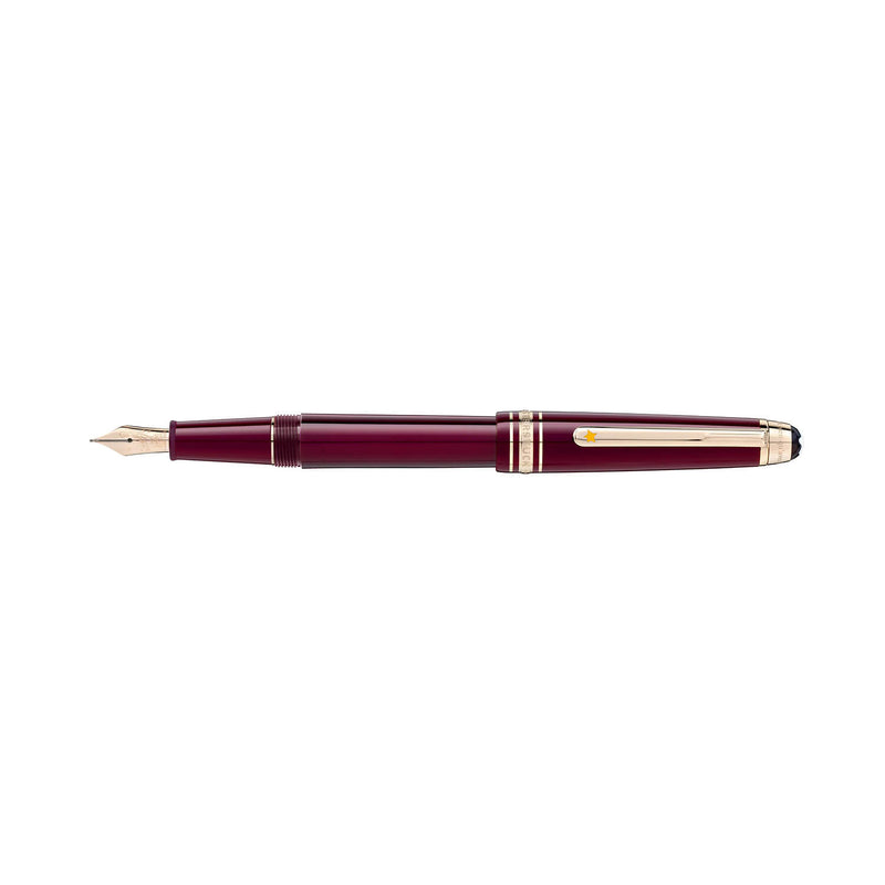 Montblanc Special Edition 125308 Le Petit Prince And The Planet Classique 14KT Medium Fountain Pen – Burgundy With Champagne Gold Trims