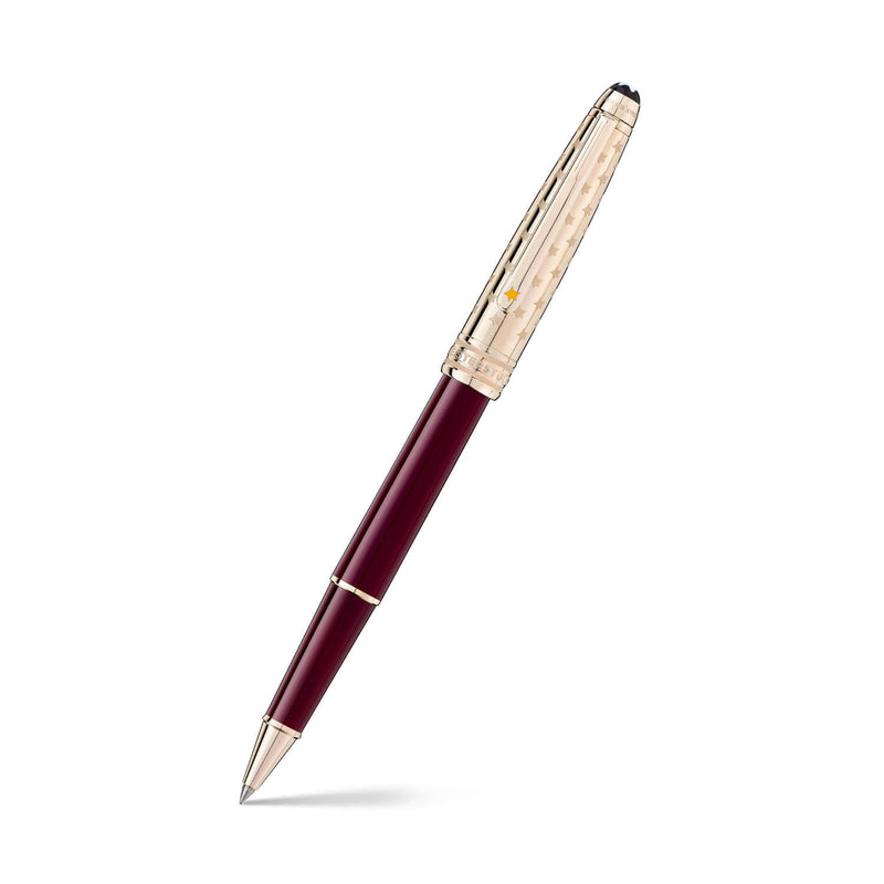 Montblanc Special Edition 125300 Le Petit Prince And The Planet Doué Classique Ballpoint Pen – Burgundy With Champagne Gold Trims
