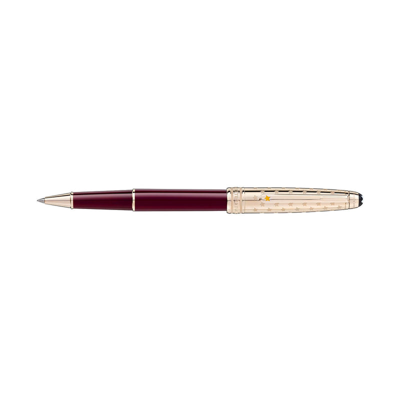 Montblanc Special Edition 125300 Le Petit Prince And The Planet Doué Classique Ballpoint Pen – Burgundy With Champagne Gold Trims